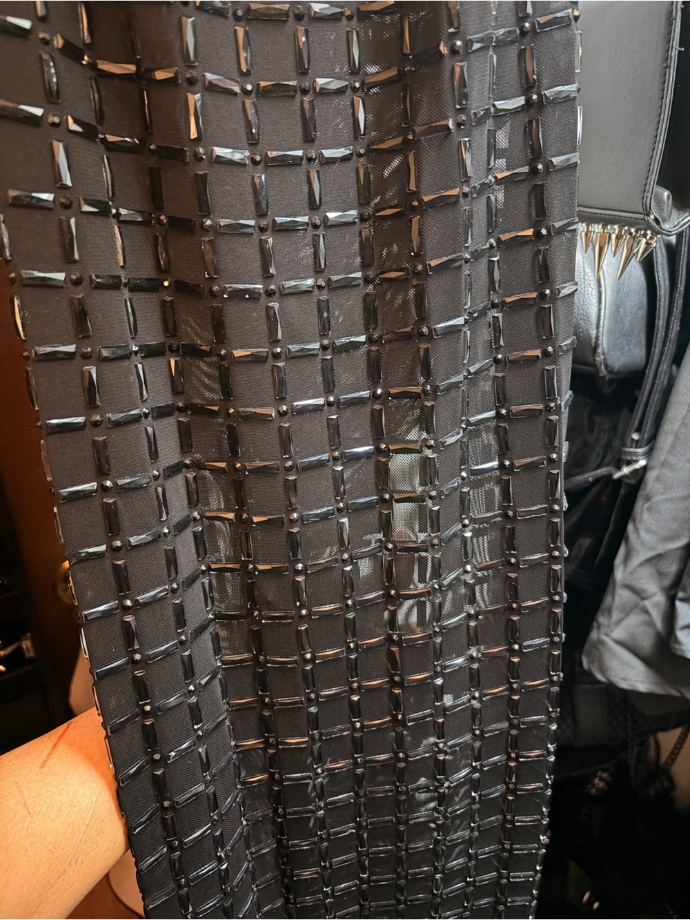 AKIRA Black Sheer Maxi Dress with Thin Straps - Picture 5 of 5